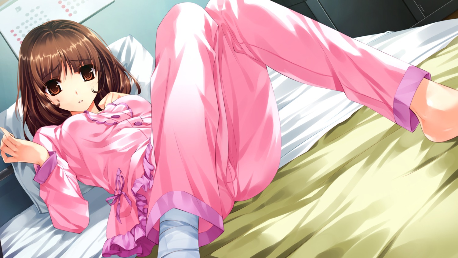 game_cg, misaki_kurehito, pajama, sasaki_kaori, trumple, ushinawareta_mirai_wo_motomete