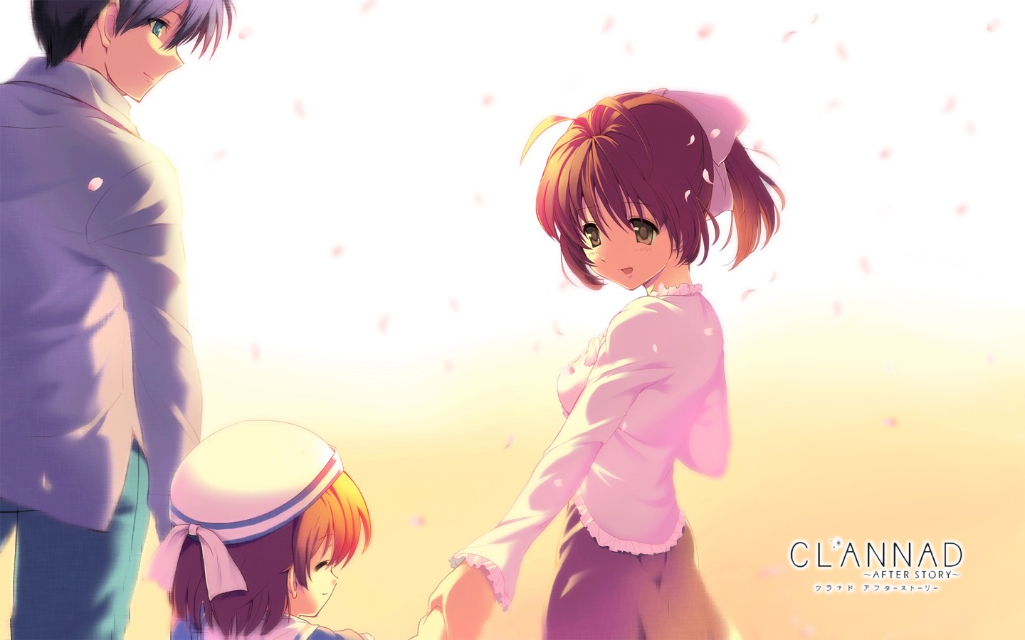 clannad, clannad_after_story, furukawa_nagisa, okazaki_tomoya, okazaki_ushio, tam-u
