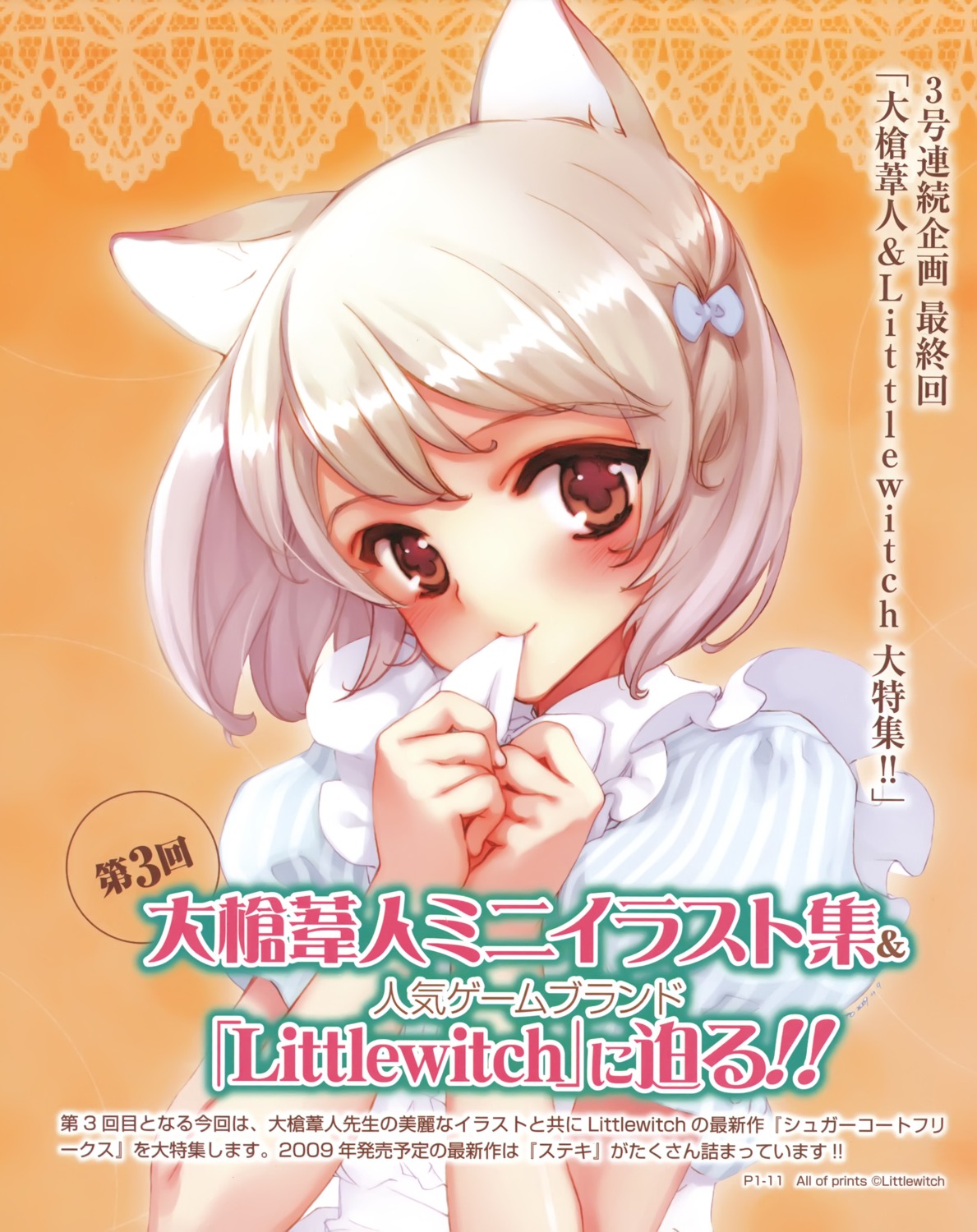 animal_ears, dress, littlewitch, nekomimi, oyari_ashito