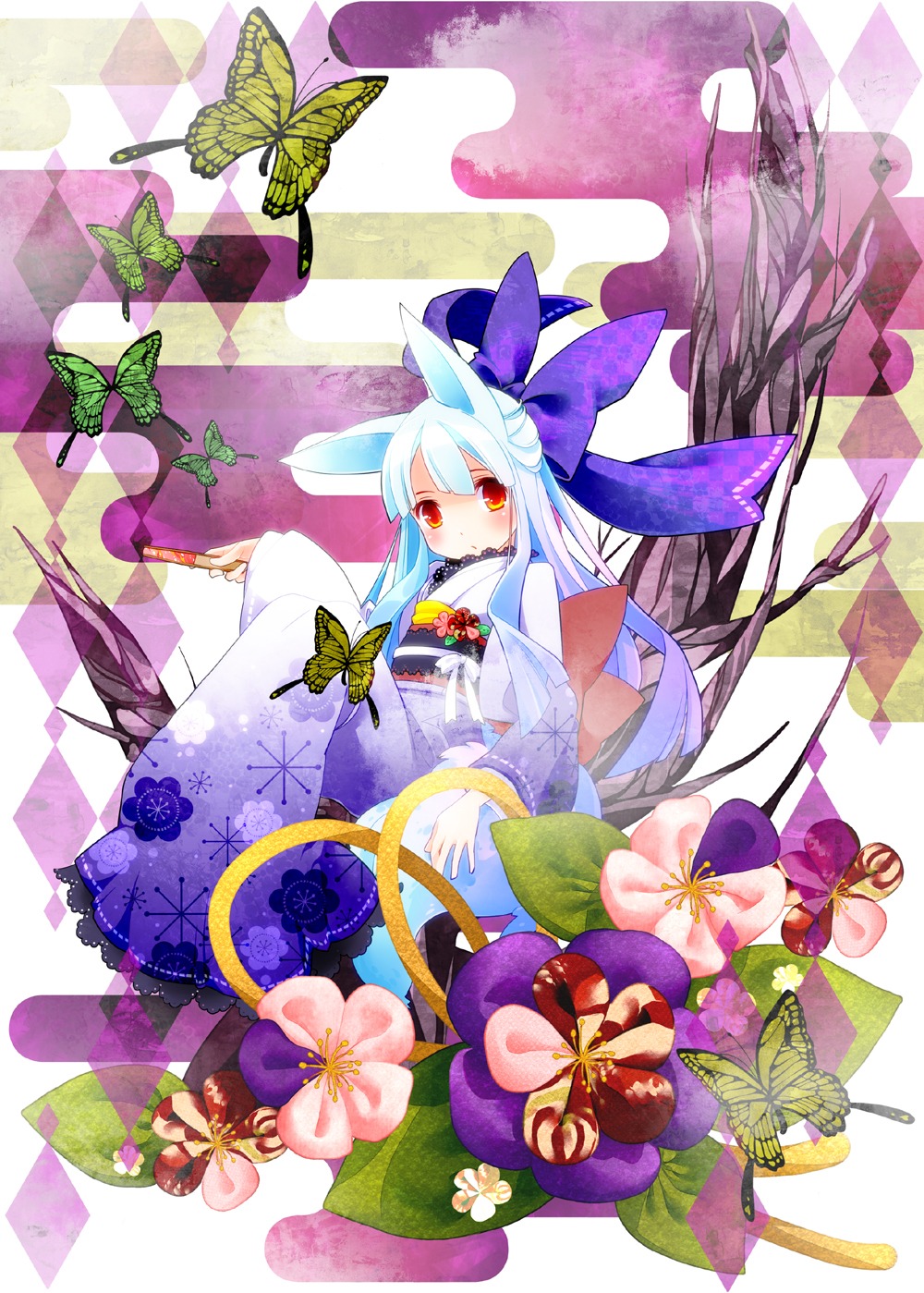 animal_ears, kimono, nekomimi, tanaka_nyan