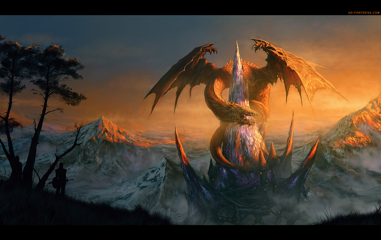 landscape, monster, randis
