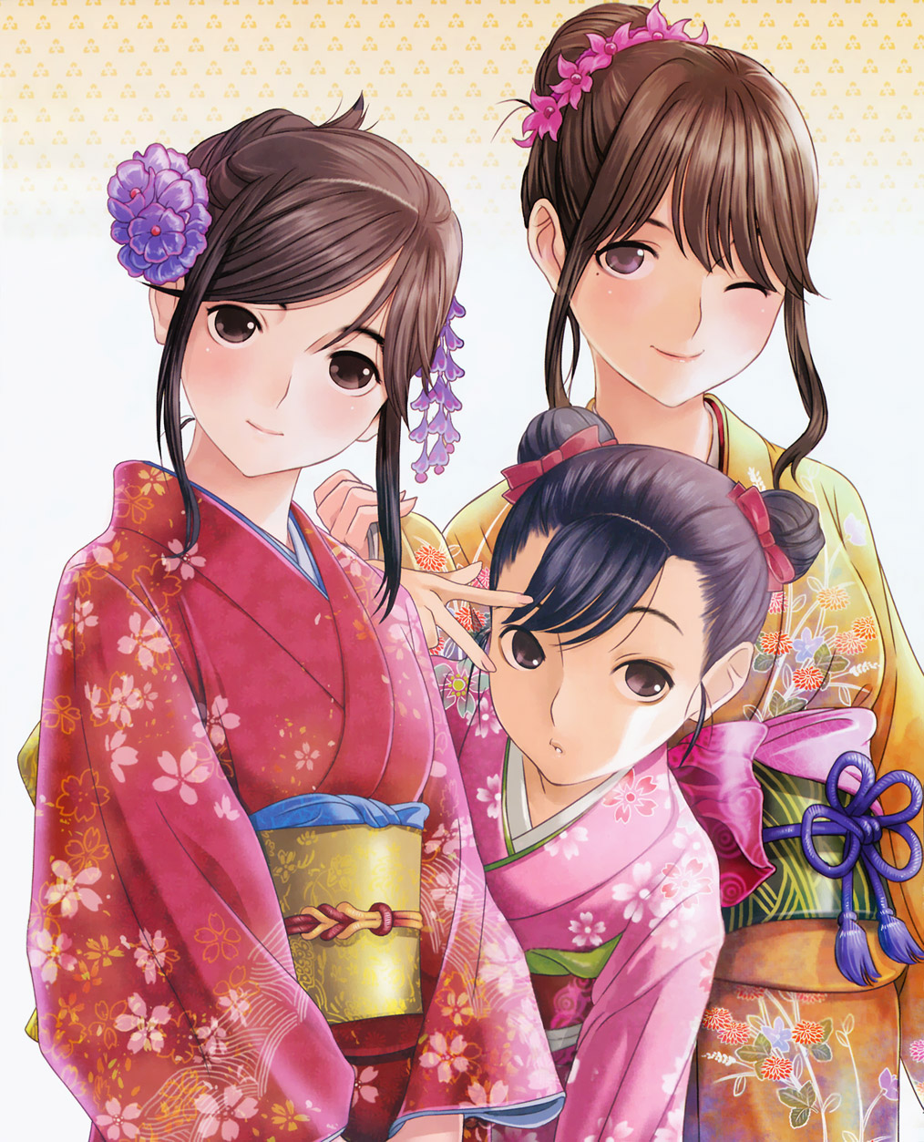anegasaki_nene, kimono, kobayakawa_rinko, love_plus, mino_taro, takane_manaka