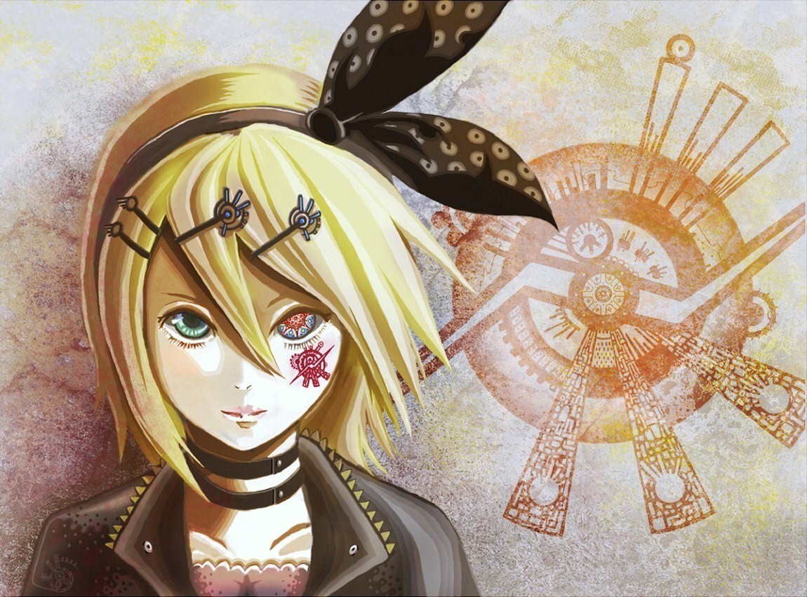 heterochromia, kagamine_rin, samo, vocaloid