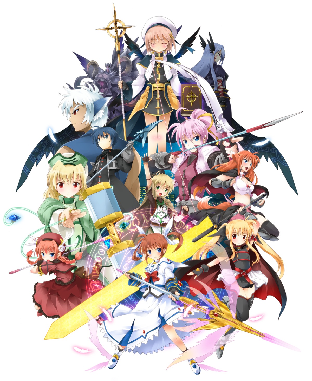 arf, chrono_harlaown, fate_testarossa, mahou_shoujo_lyrical_nanoha, mahou_shoujo_lyrical_nanoha_a's, michii_yuuki, reinforce, shamal