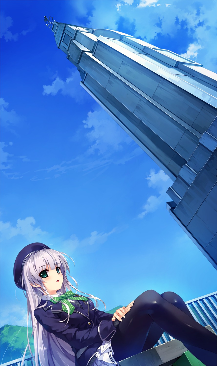 furukawa_yui, game_cg, kuroya_shinobu, pantyhose, seifuku, trumple, ushinawareta_mirai_wo_motomete