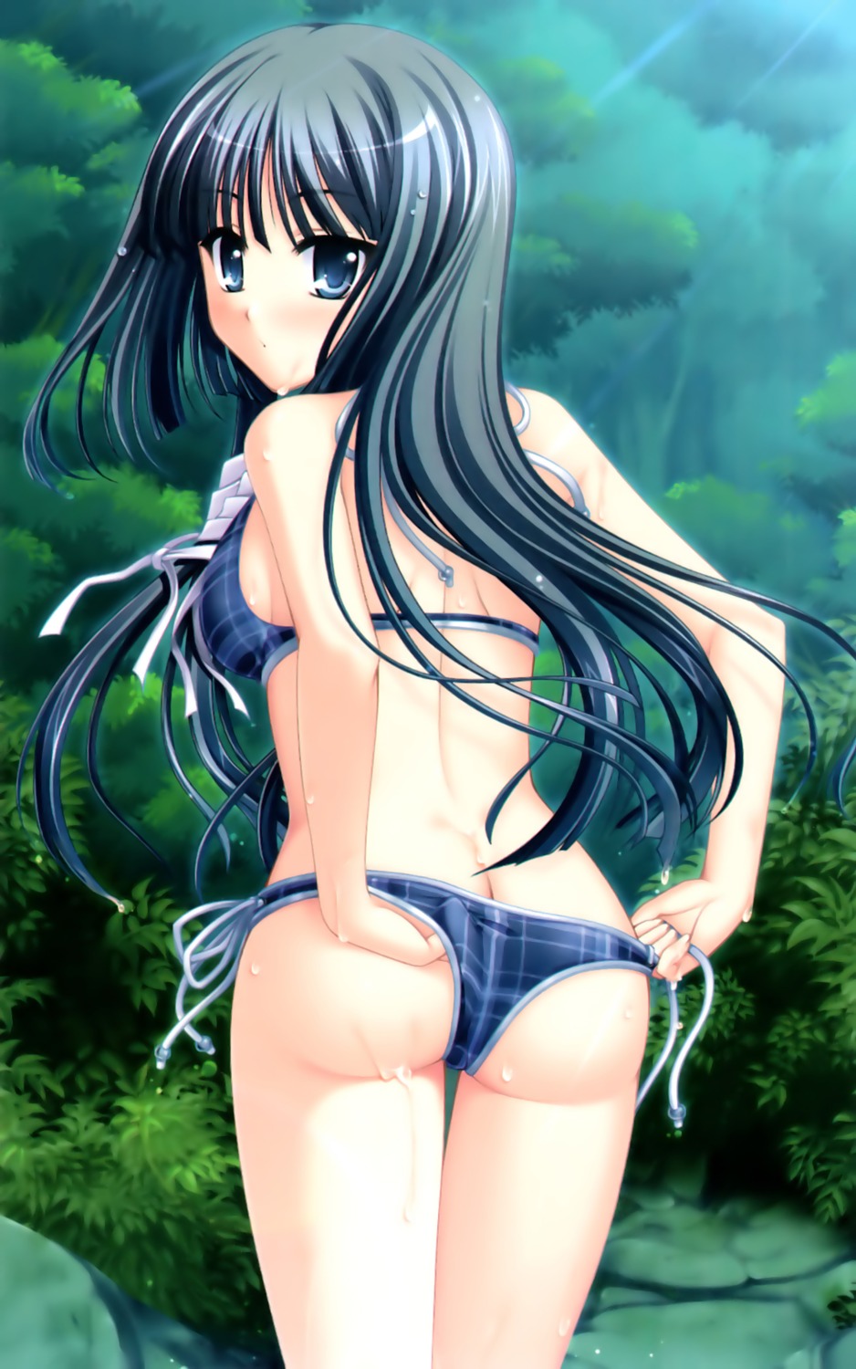 ass, bikini, minagami_sakuya, odawara_hakone, overfiltered, swimsuits, tasogare_no_sinsemilla