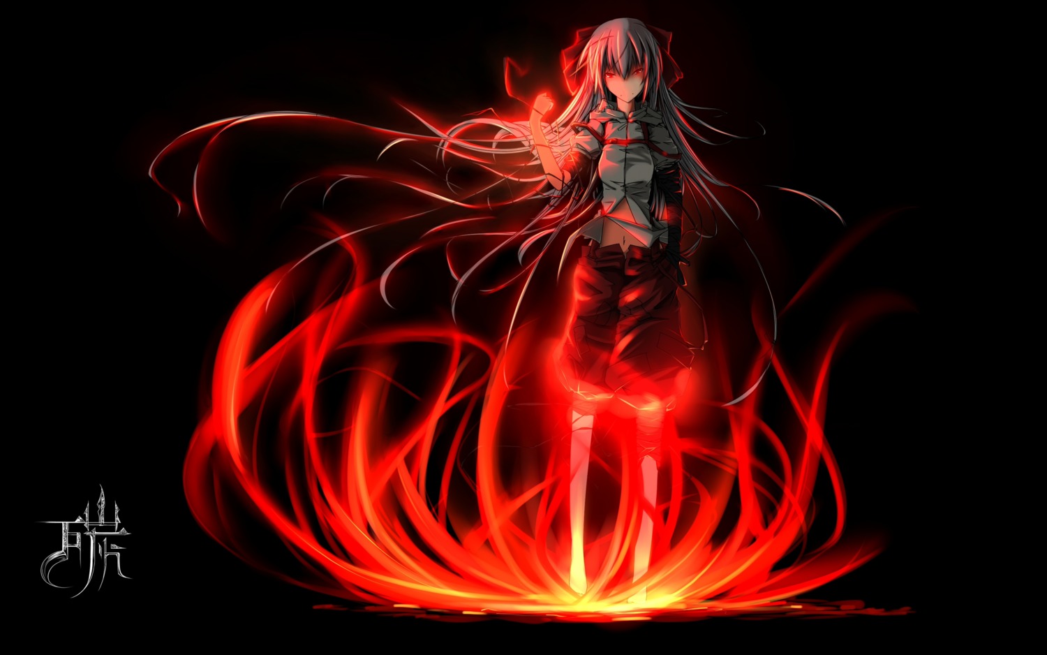fujiwara_no_mokou, tan_(artist), touhou