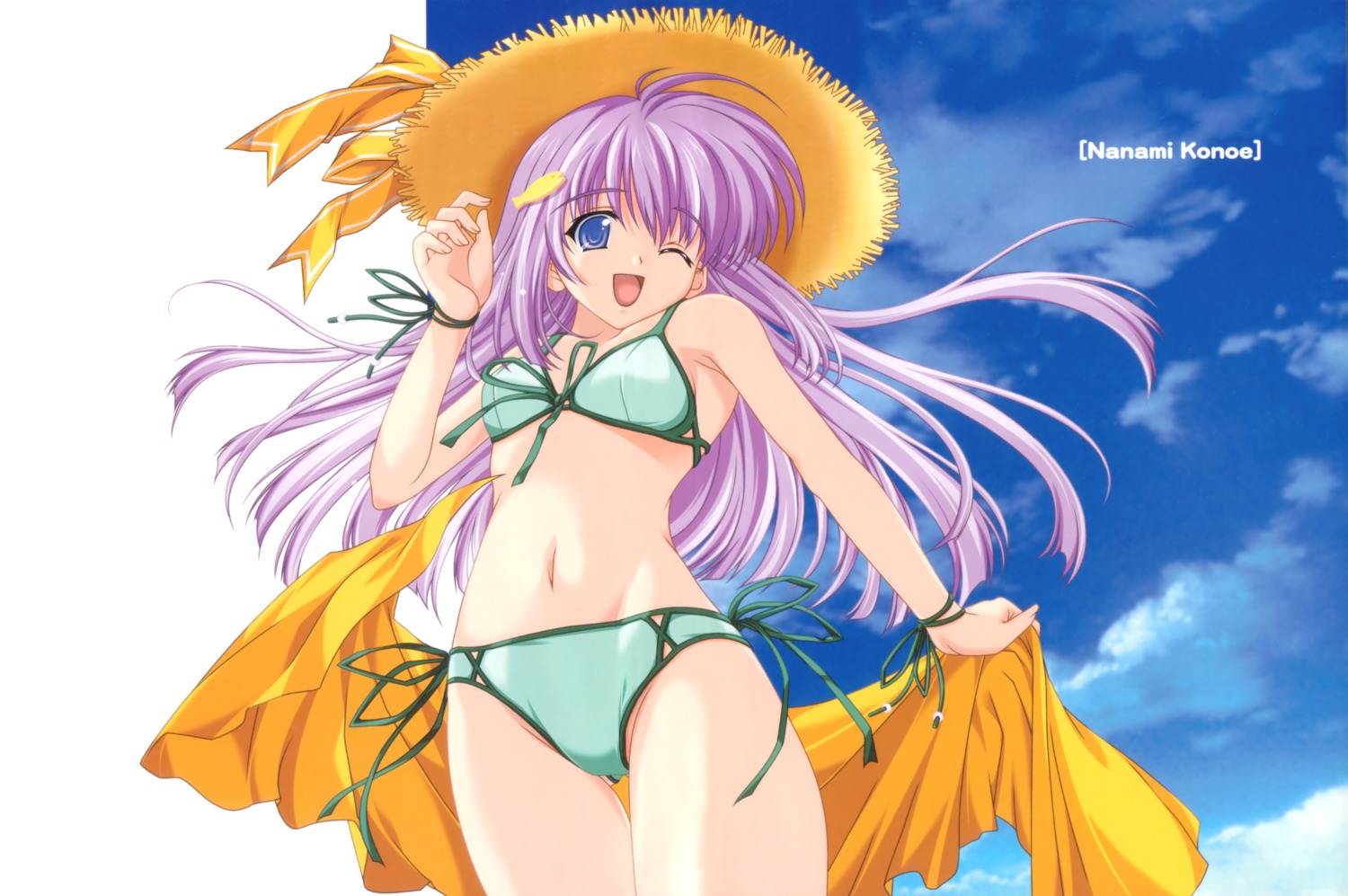 bikini, konoe_nanami, lamune, screening, swimsuits