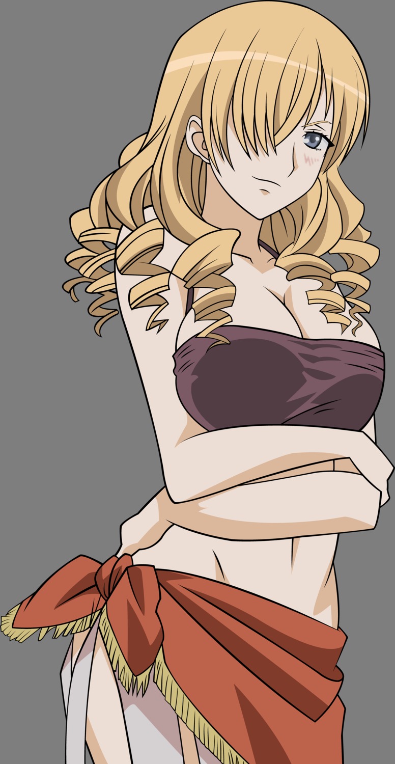 cleavage, oriana_thompson, toaru_majutsu_no_index, transparent_png, vector_trace