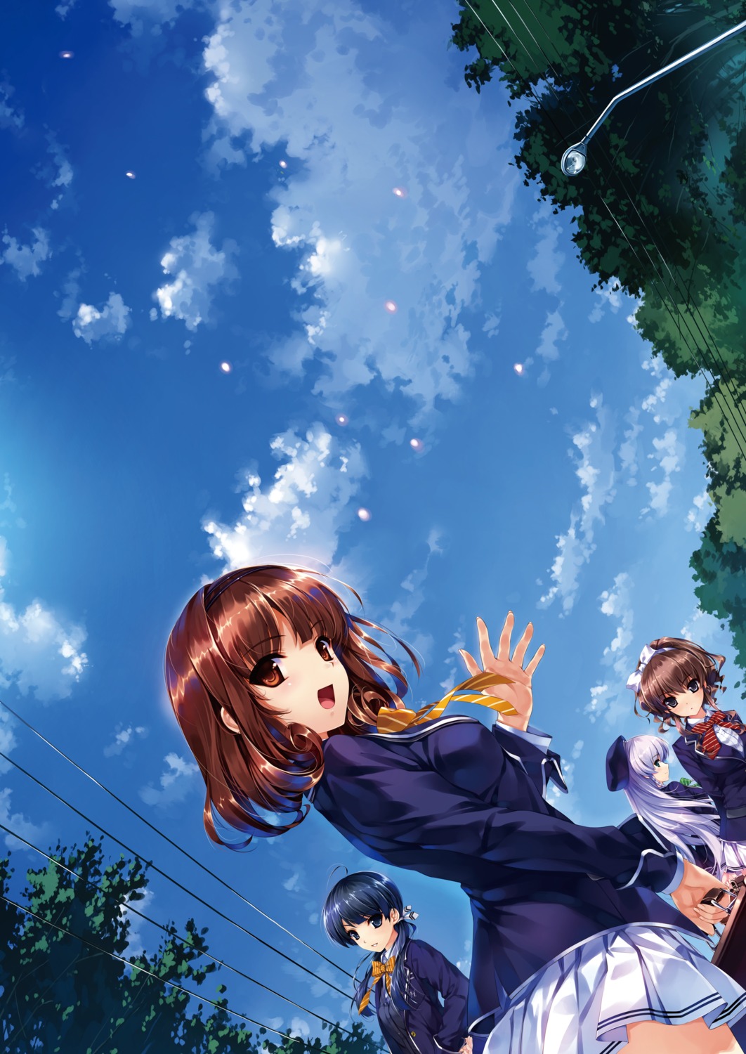 furukawa_yui, hanamiya_nagisa, hasekura_airi, kuroya_shinobu, misaki_kurehito, sasaki_kaori, seifuku, trumple