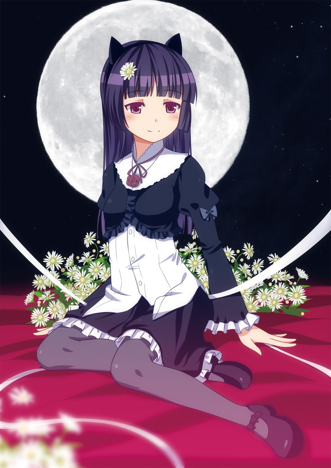 animal_ears, d2c, gokou_ruri, gothic_lolita, lolita_fashion, nekomimi, ore_no_imouto_ga_konnani_kawaii_wake_ga_nai, pantyhose