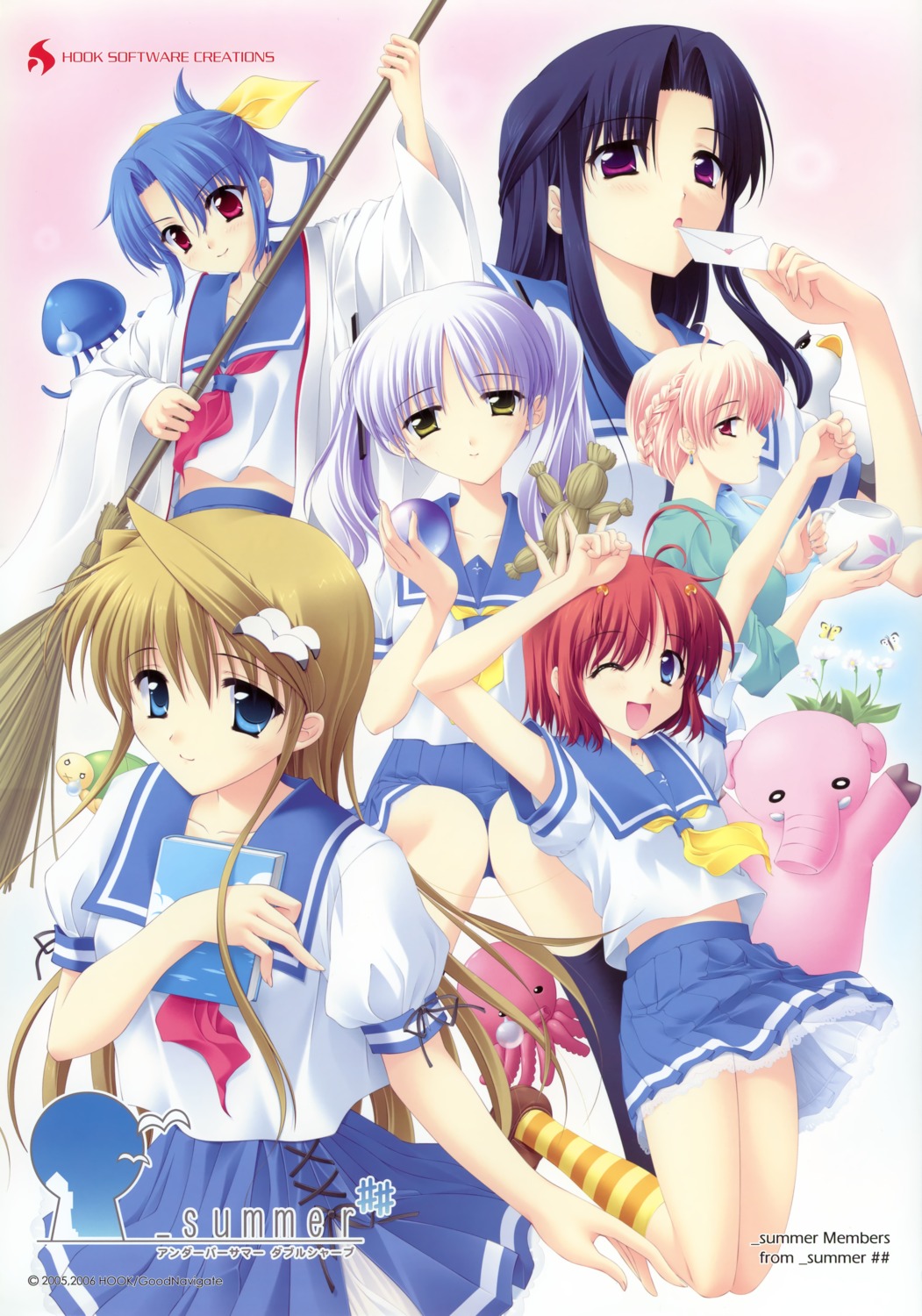 _summer, amano_chiwa, ebizuka_shino, hatano_konami, hook, kaizu_sana, matsushita_makako, nanao_hinako