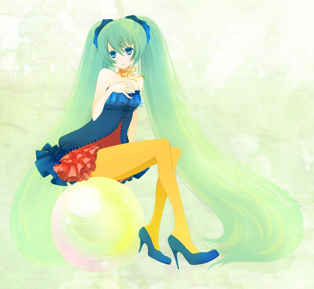 hatsune_miku, pantyhose, vocaloid, wogura