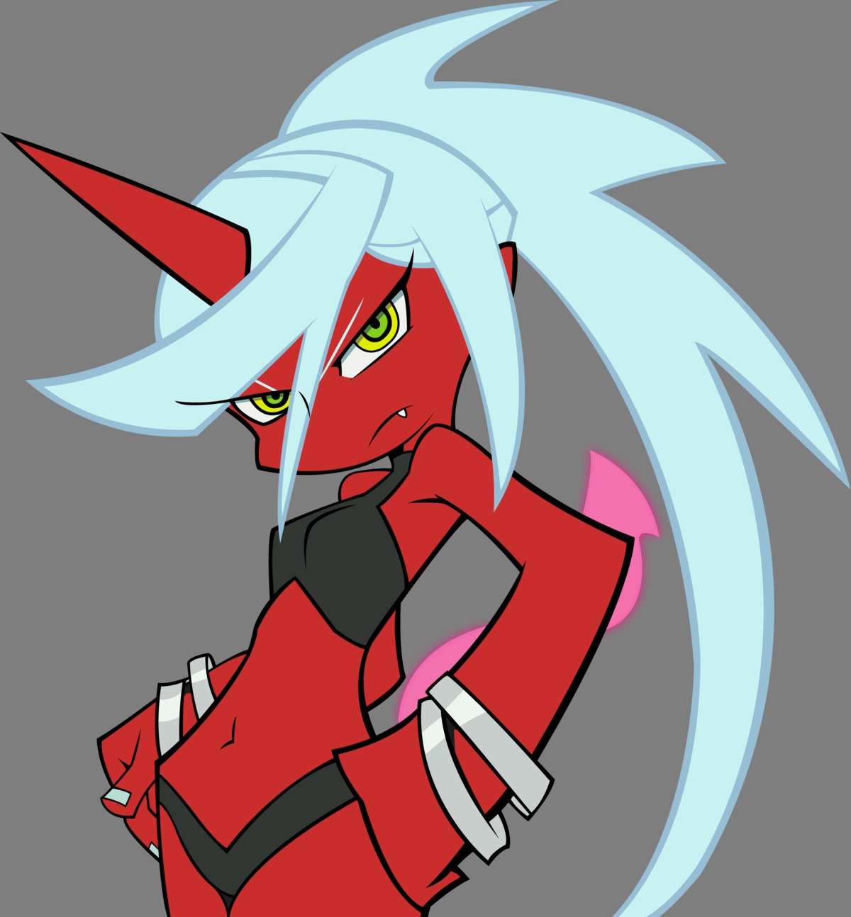devil, horns, kneesocks, panty_&_stocking_with_garterbelt, tail, transparent_png, vector_trace