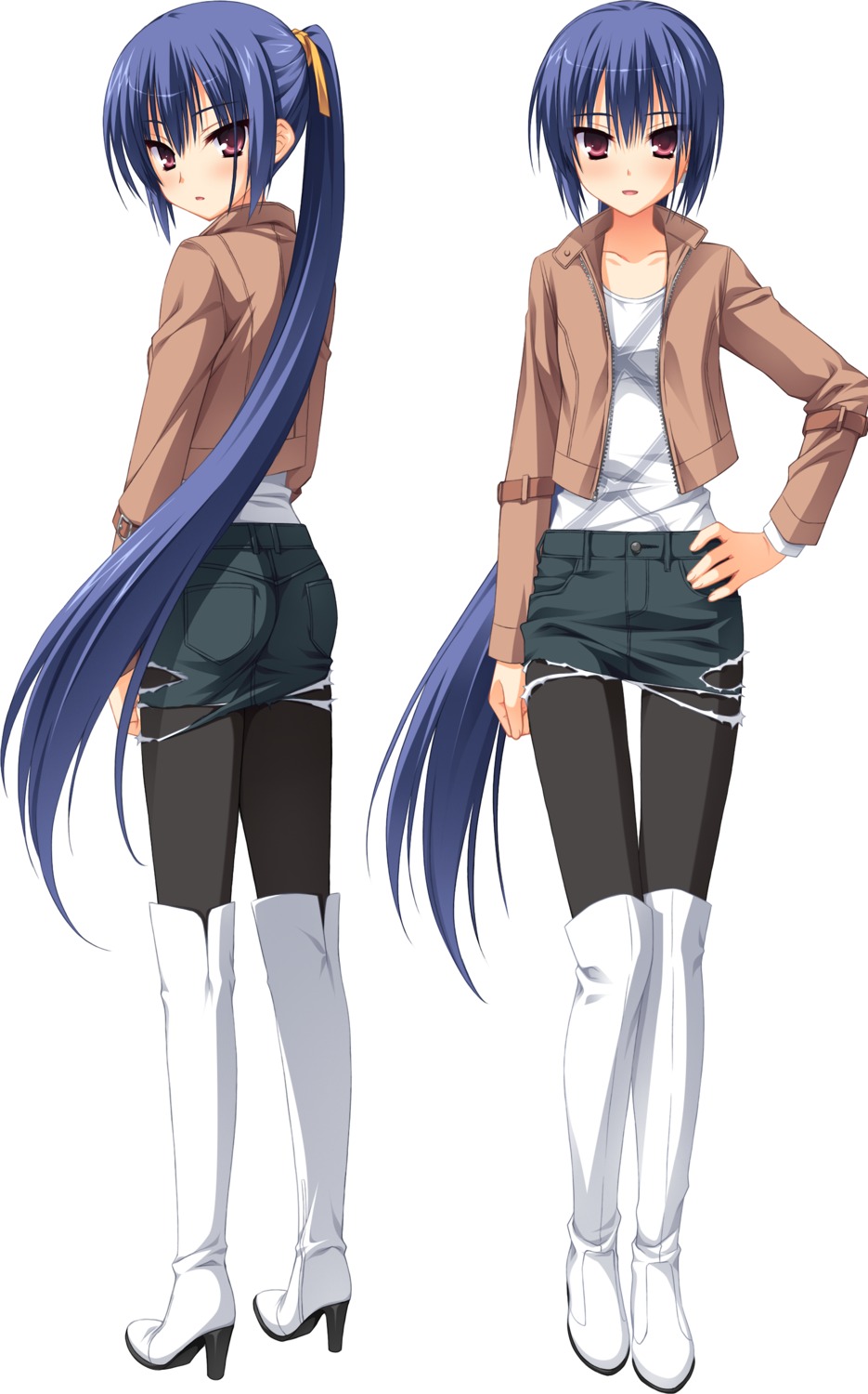 muririn, nagamitsu_maya, noble_works, pantyhose, torn_clothes, yuzu-soft