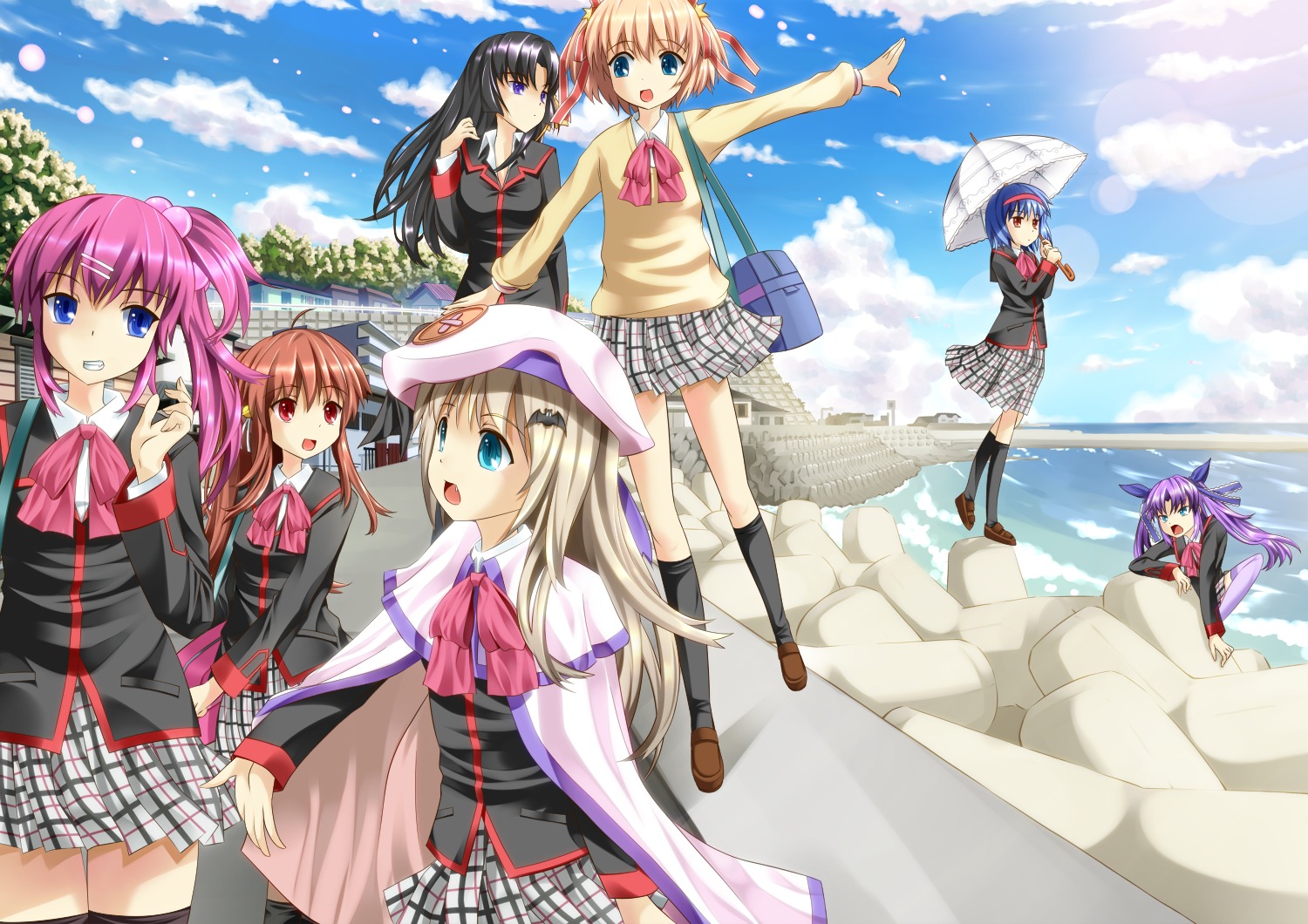 kamikita_komari, kurugaya_yuiko, little_busters!, natsume_rin, nishizono_mio, noumi_kudryavka, onaka_sukisuki, saigusa_haruka