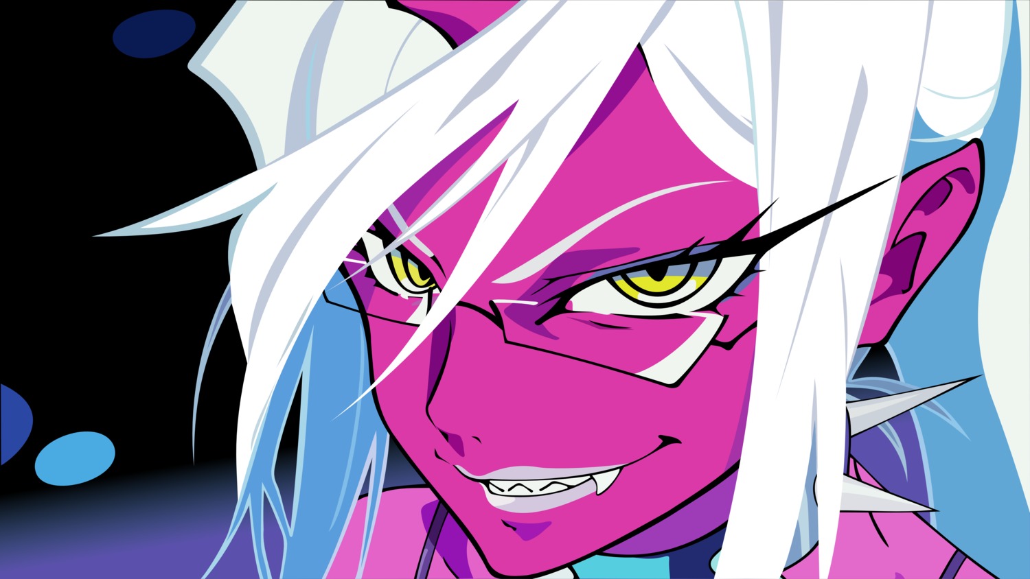 devil, horns, kneesocks, megane, panty_&_stocking_with_garterbelt, vector_trace