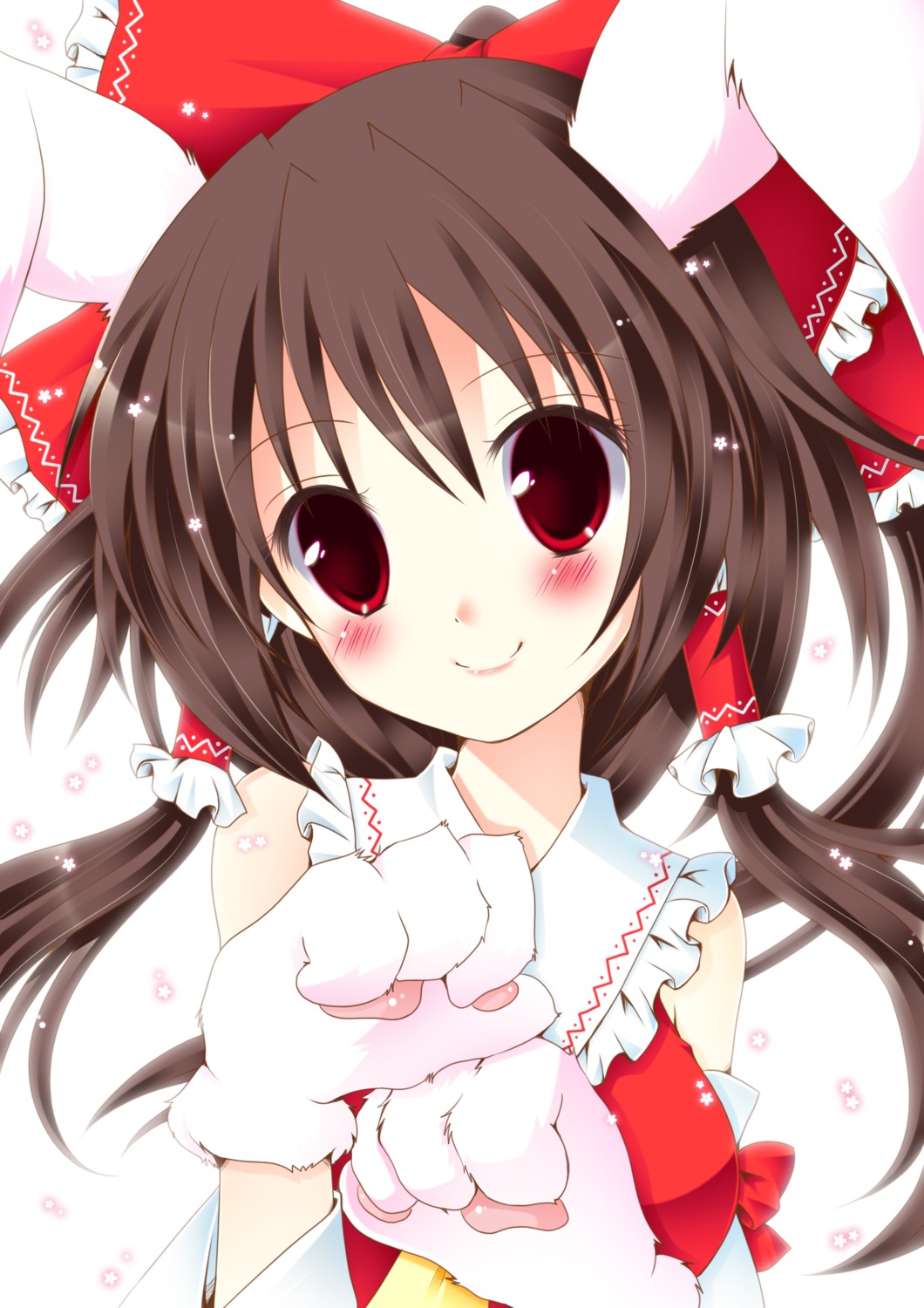 animal_ears, bunny_ears, hakurei_reimu, meiya_neon, touhou