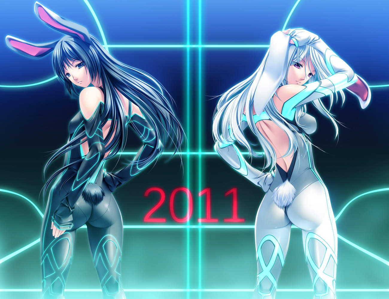 animal_ears, bodysuit, bunny_ears, bunny_girl, rezi, tail