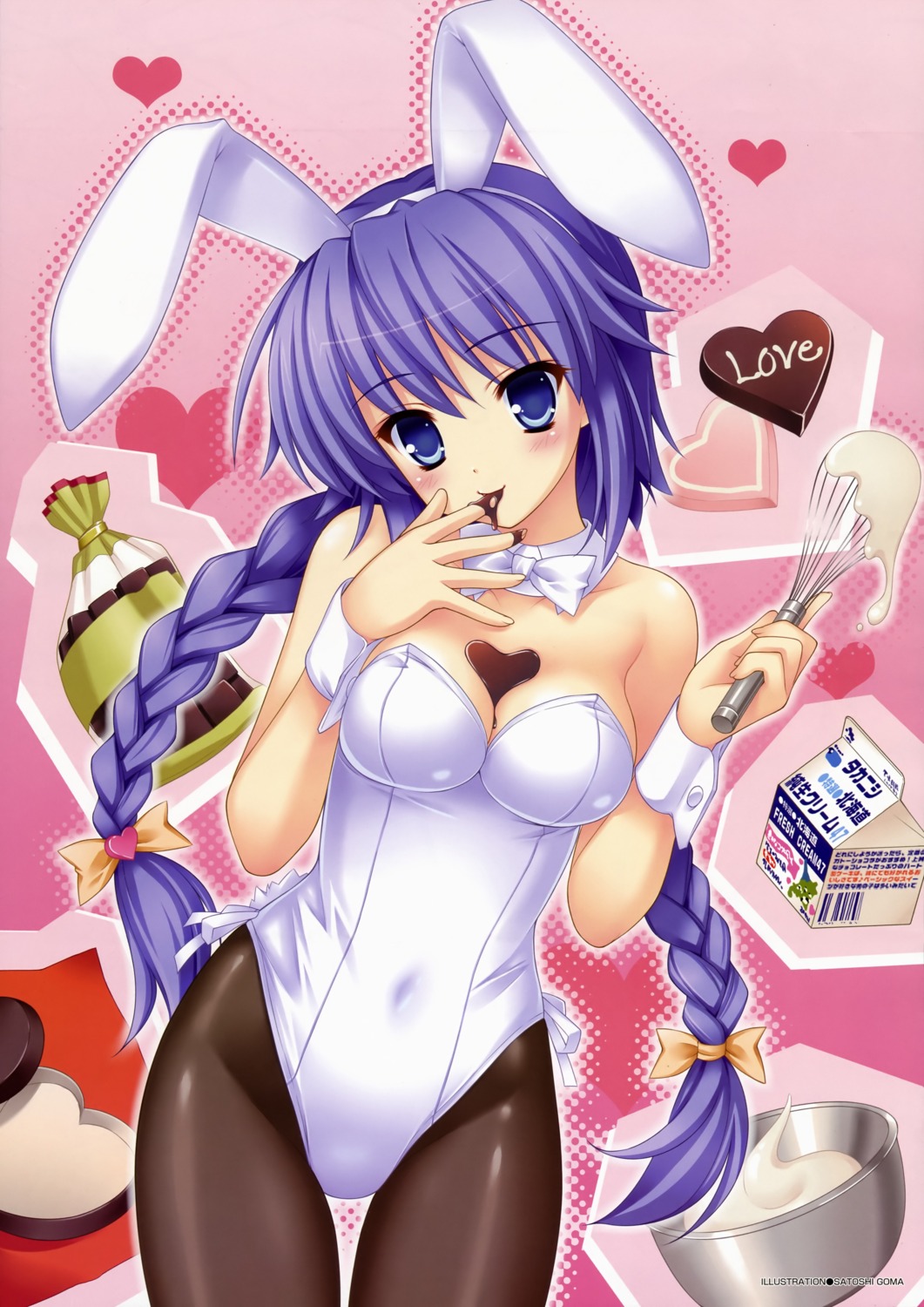 animal_ears, bunny_ears, bunny_girl, goma_satoshi, pantyhose