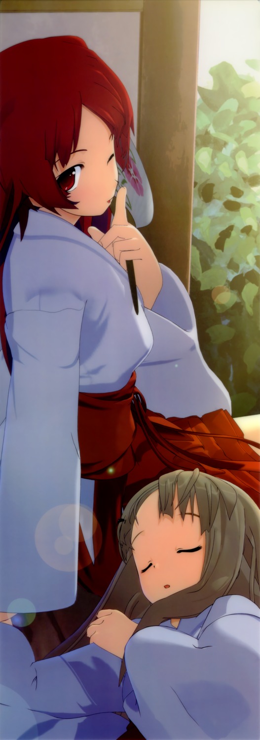 cg, front_wing, hayama_yuu, miko, nagase_ayumu, stick_poster, timeleap