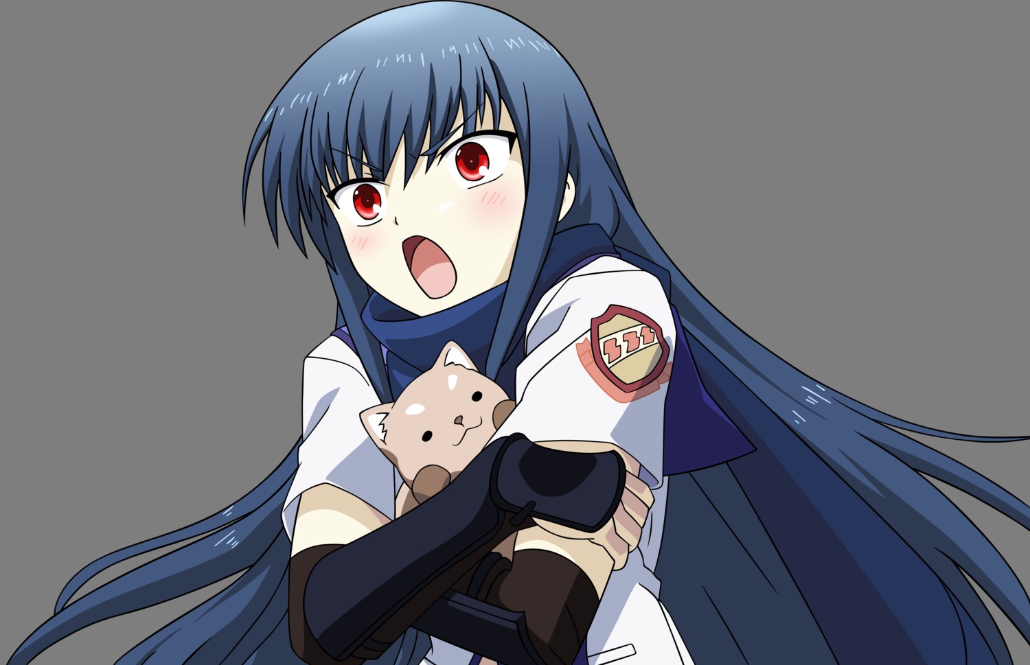 angel_beats!, shiina, transparent_png, vector_trace