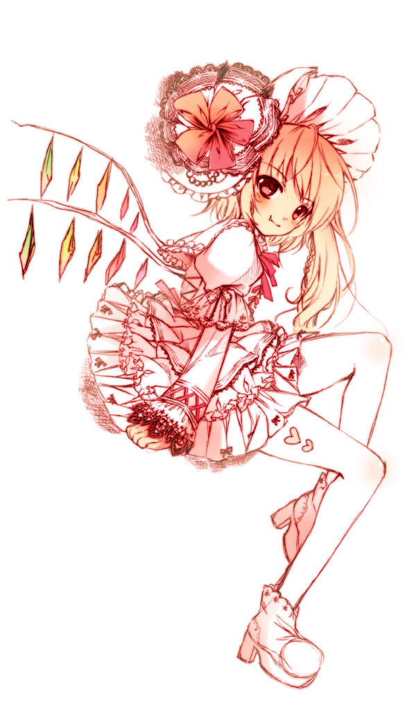 dress, flandre_scarlet, pantyhose, touhou, yuunagi_seshina