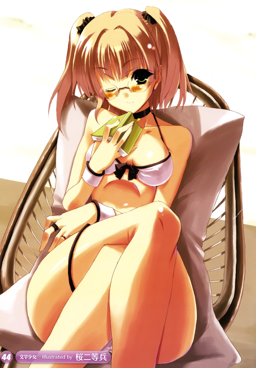 bikini, megane, sakura_nitouhei, swimsuits