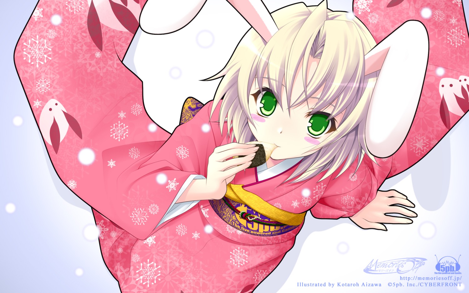 5pb., aizawa_kotarou, animal_ears, bunny_ears, kagamigawa_noelle, kimono, memories_off, memories_off_6