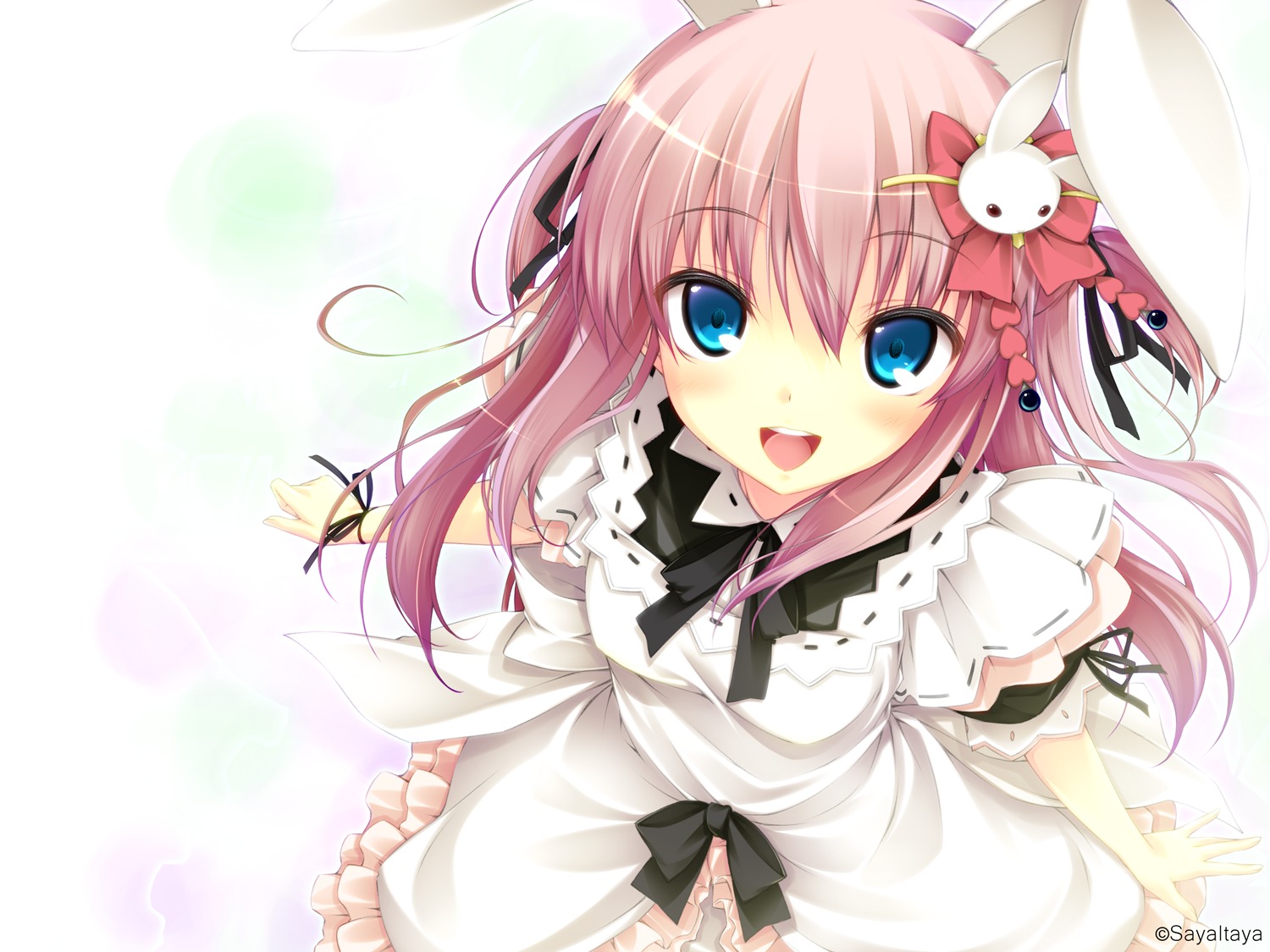 animal_ears, bunny_ears, dress, itaya_saaya