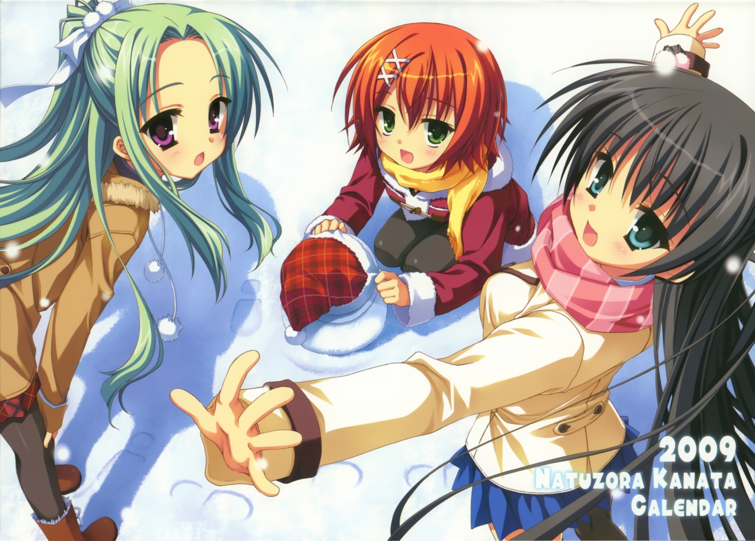 kobuichi, kousaka_chihaya, miyoshi_yuiko, muririn, natsuzora_kanata, pantyhose, shichijou_sasara, thighhighs