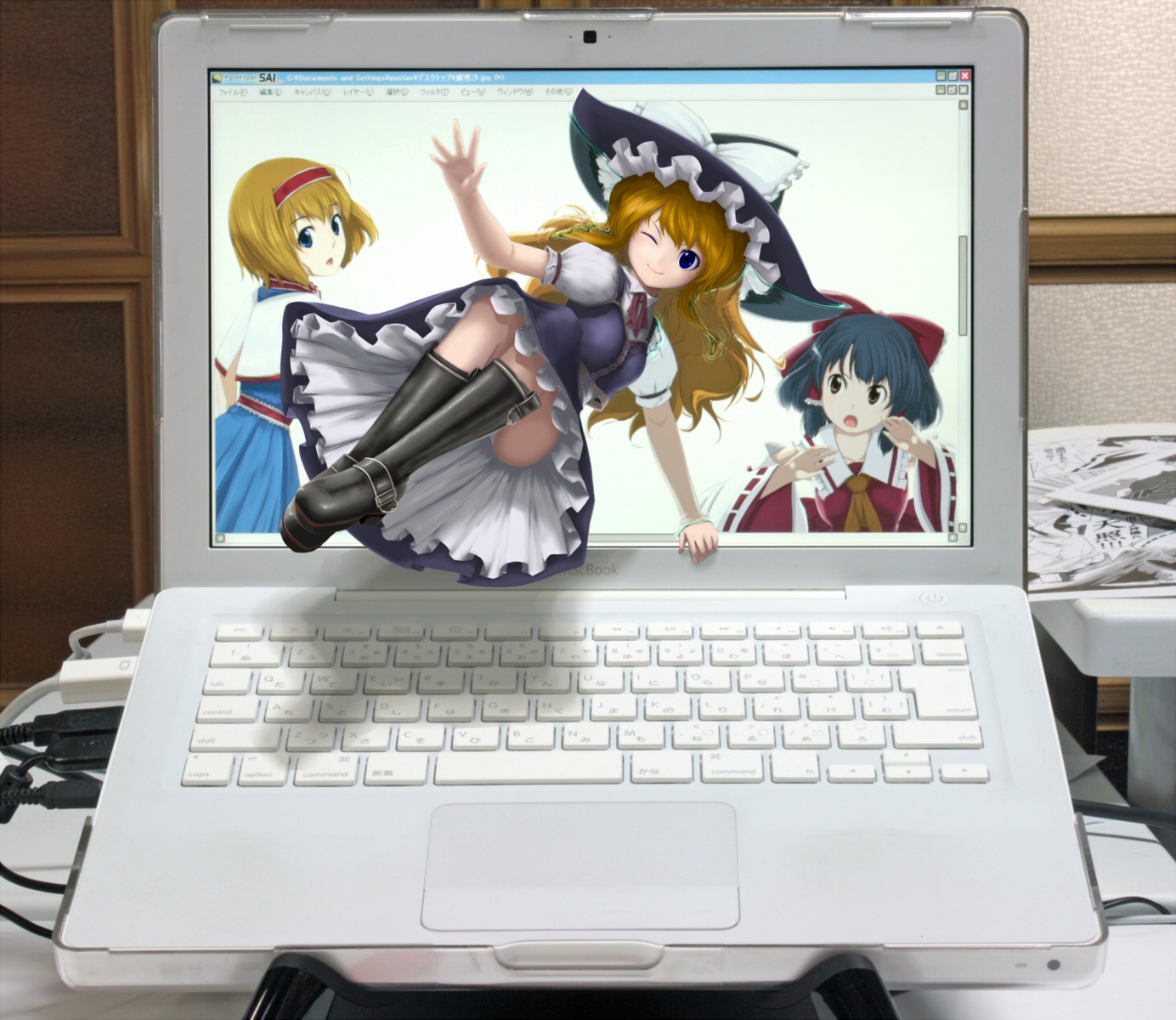 alice_margatroid, gustav, hakurei_reimu, kirisame_marisa, touhou