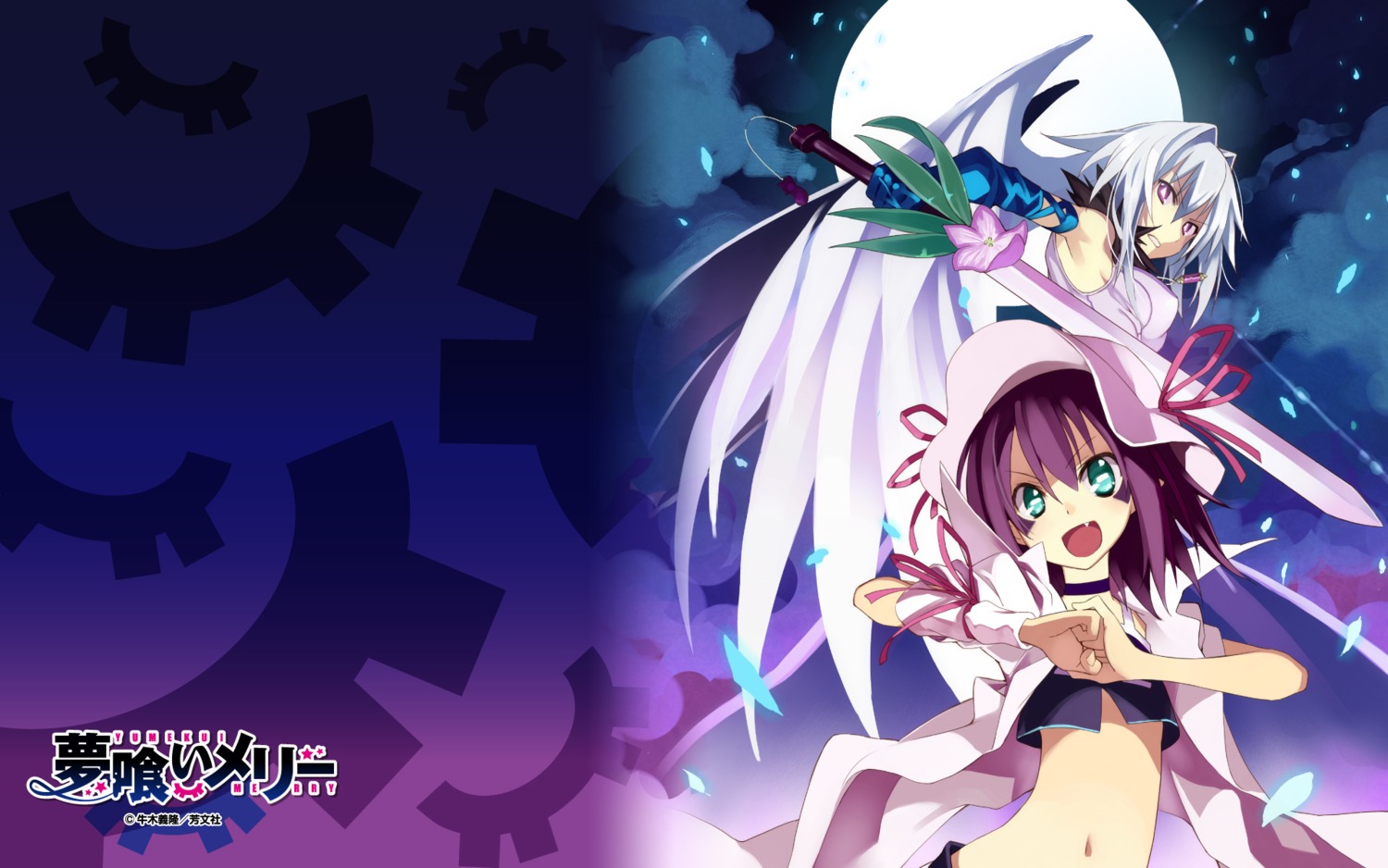 engi_threepiece, merry_nightmare, sword, ushiki_yoshitaka, wallpaper, yumekui_merry