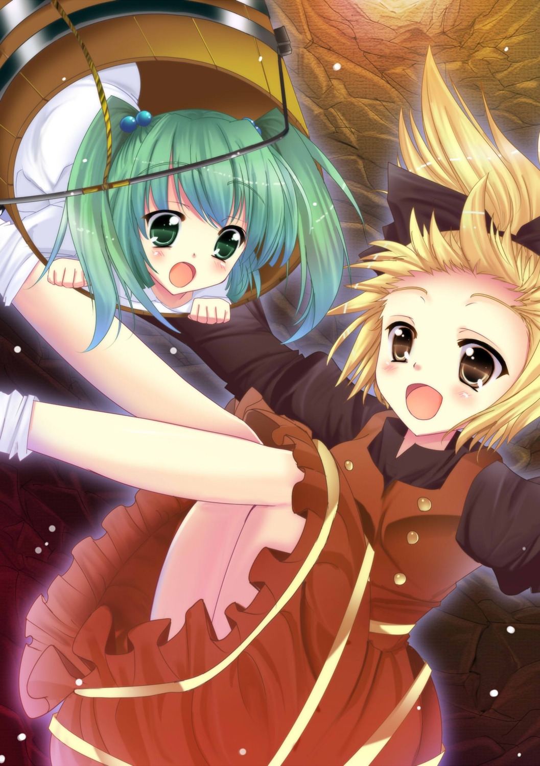 dress, kisume, kurodani_yamame, natsumikan, touhou