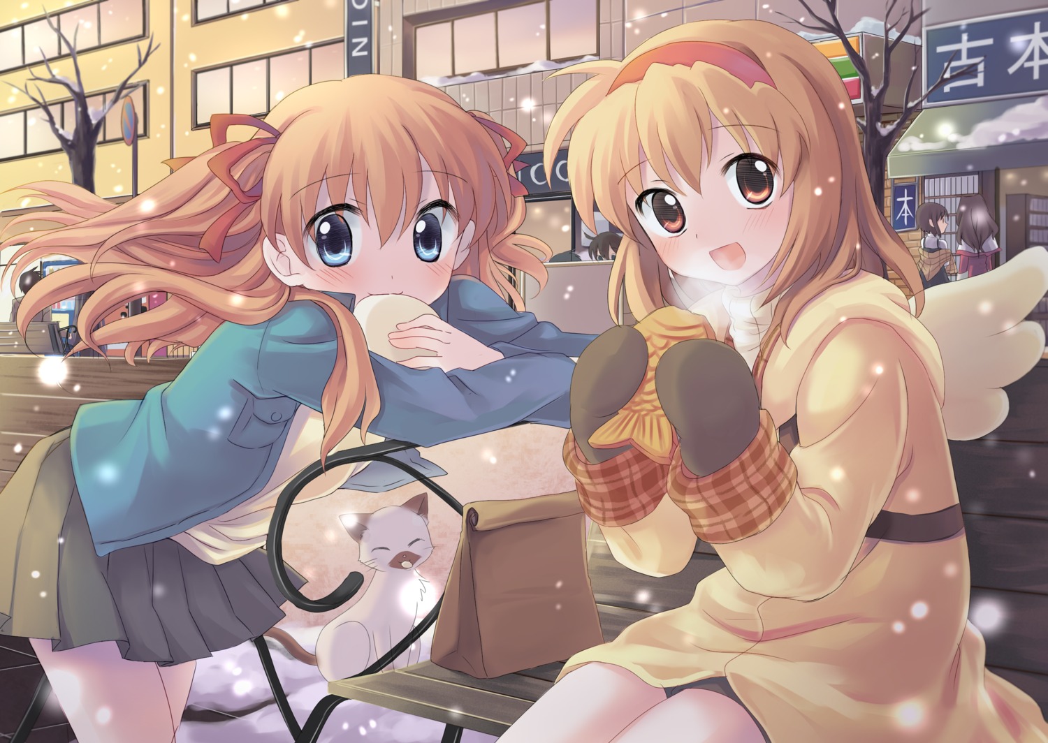 kanon, misaka_kaori, misaka_shiori, neko, oimo, piro_(kanon), sawatari_makoto, tsukimiya_ayu