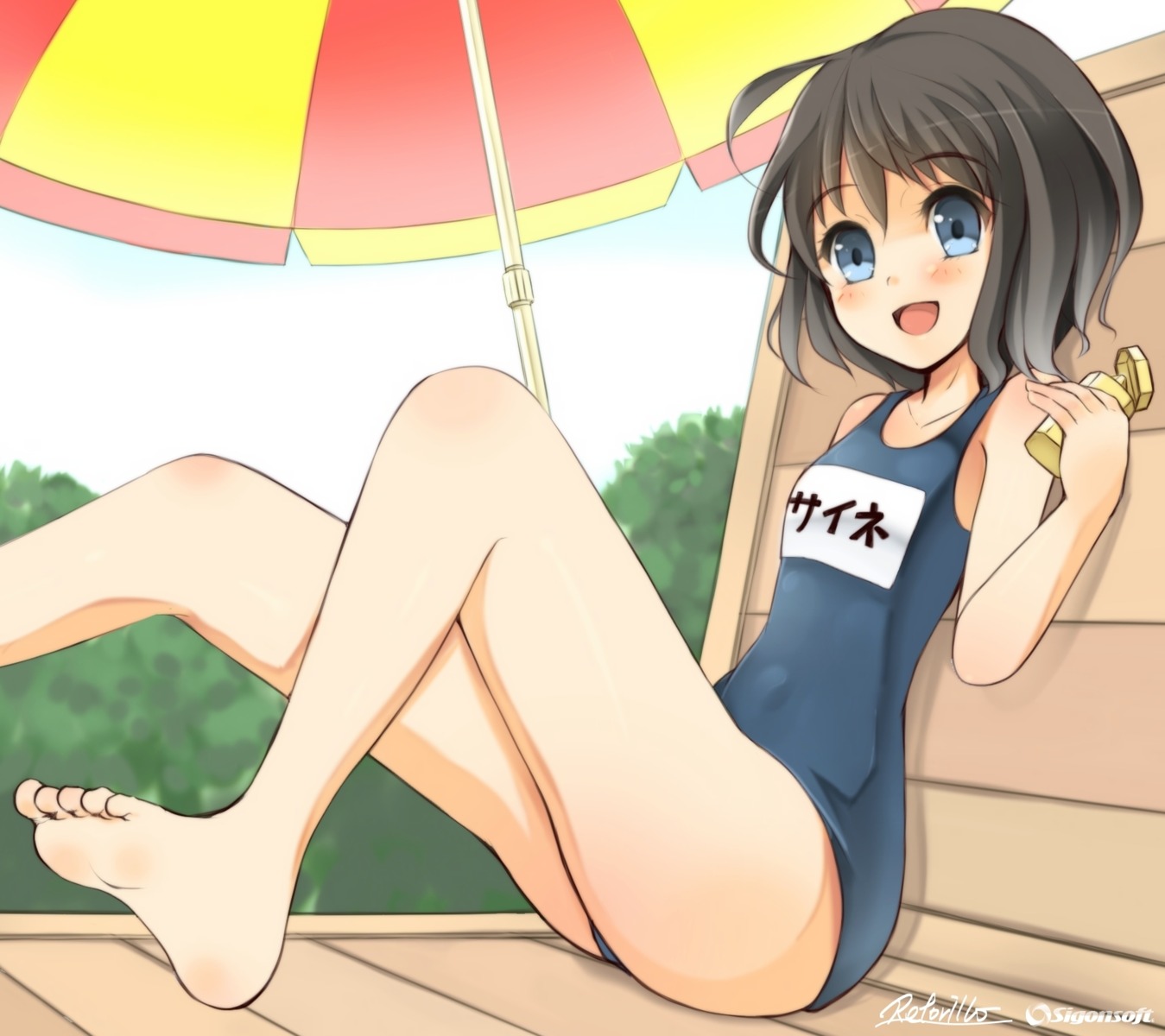 retoriro, saine_(retoriro), school_swimsuit, swimsuits