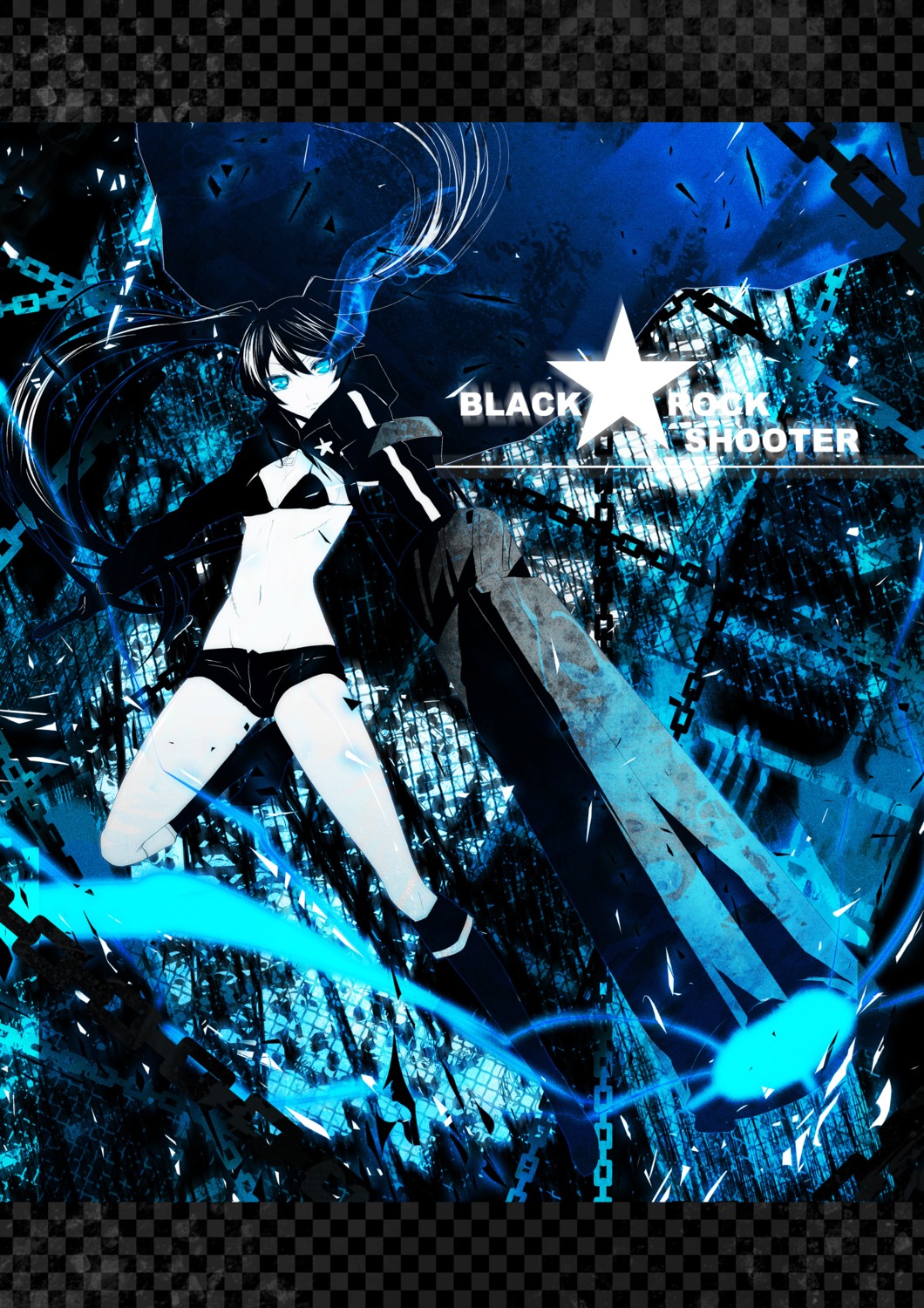 bikini_top, black_rock_shooter, black_rock_shooter_(character), su_tanri, swimsuits, vocaloid