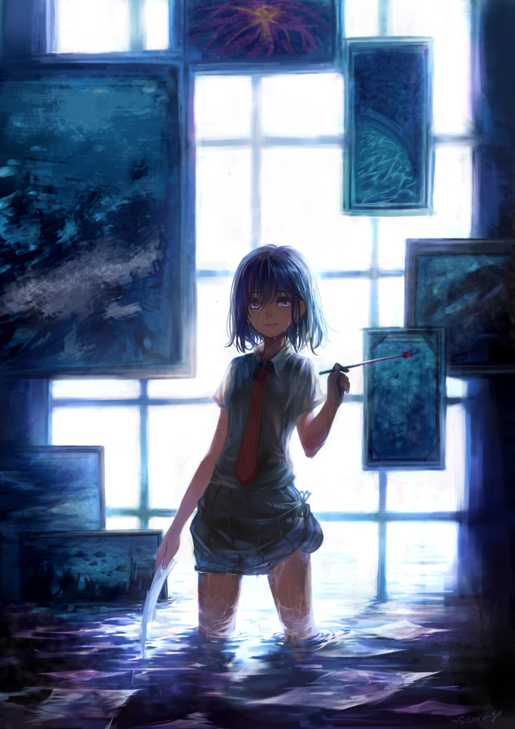 oekaki_musume, seifuku, silverwing