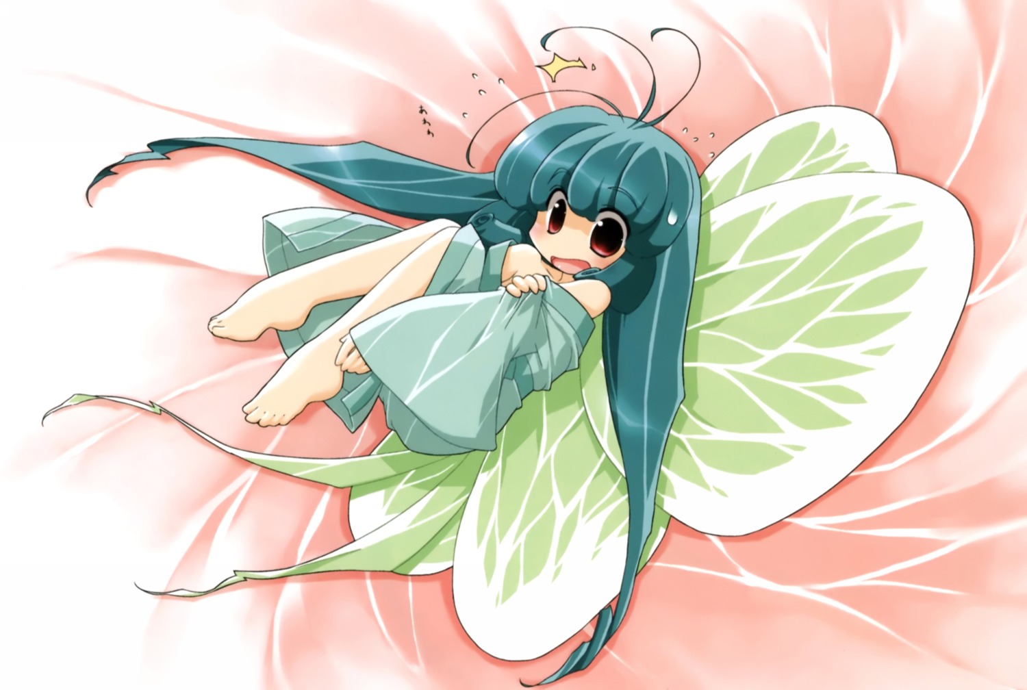 akata_itsuki, cocoro_navi, fairy, robe, wings