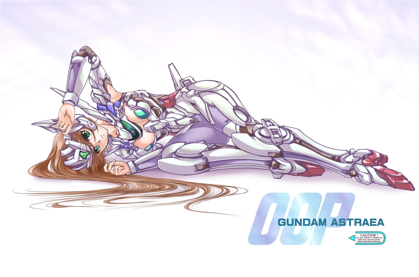 cleavage, gundam, gundam_00, gundam_00p, gundam_astraea, mecha_musume, morichu, pantyhose