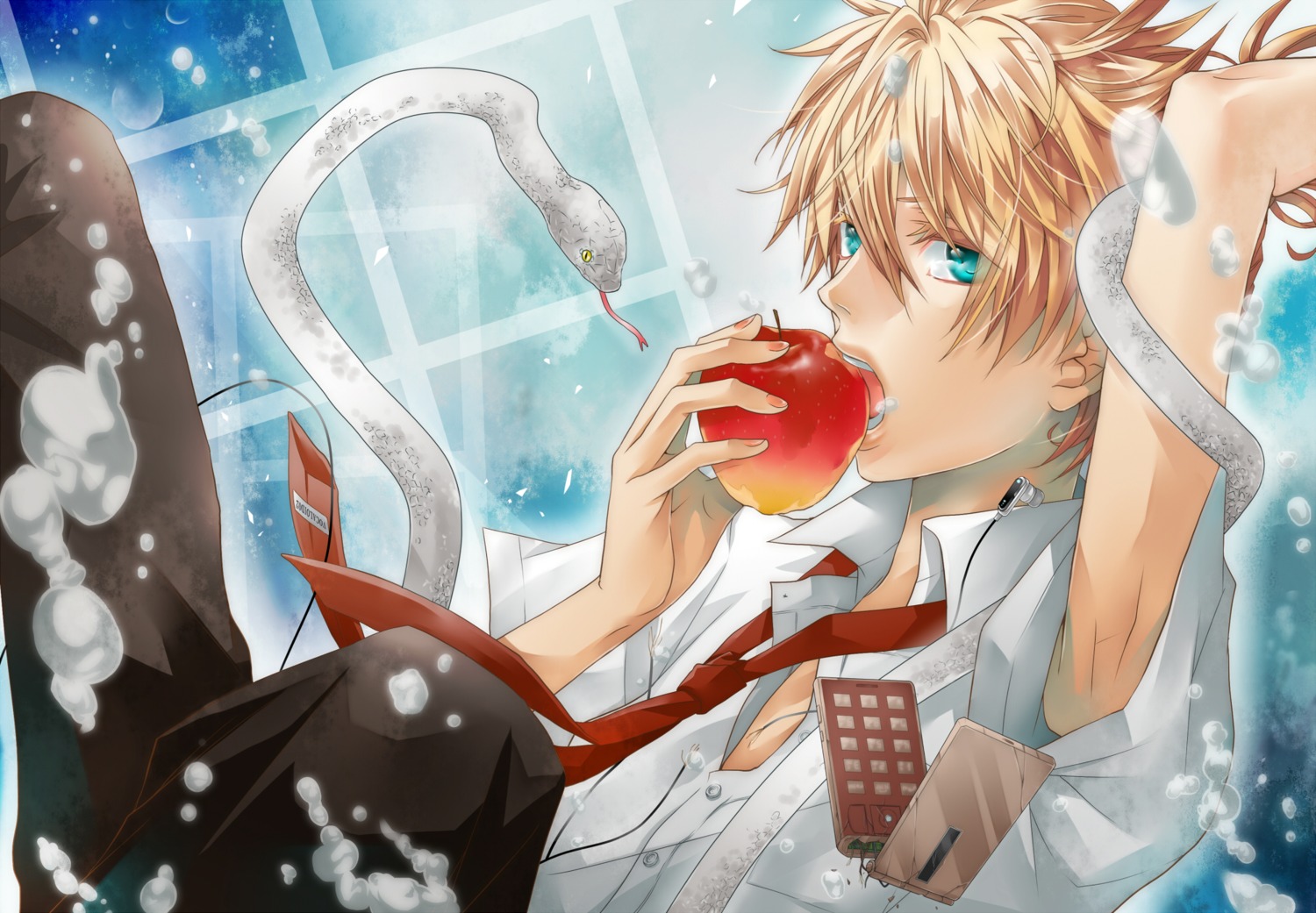 hakuseki, kagamine_len, male, out_of_eden_(vocaloid), vocaloid