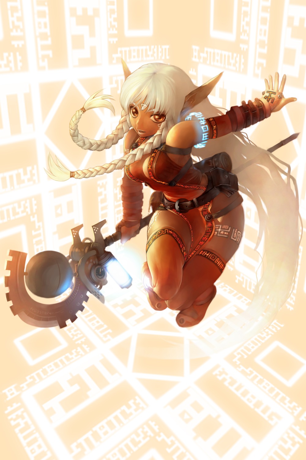 animal_ears, cleavage, neosteam, tagme, thighhighs