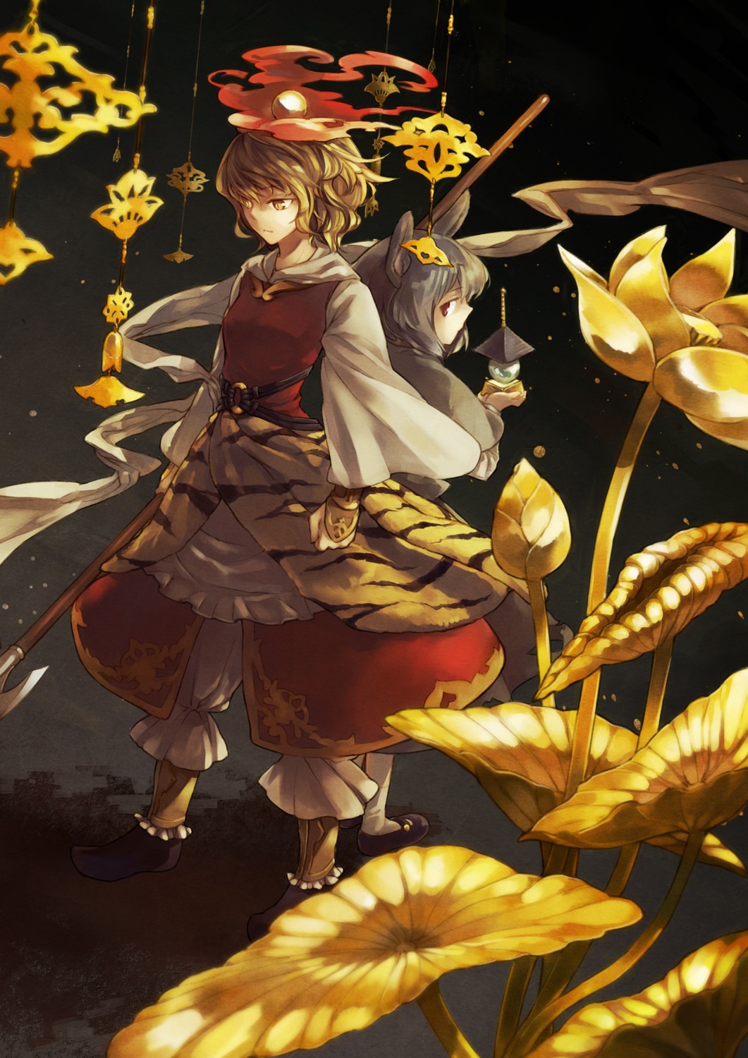 animal_ears, nakatani, nazrin, toramaru_shou, touhou