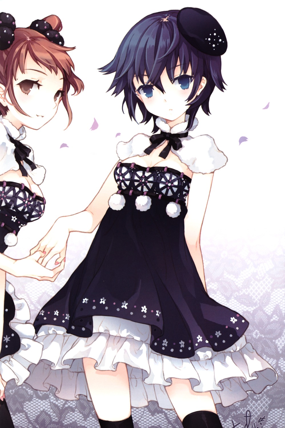 dress, kujikawa_rise, megaten, persona, persona_4, shirogane_naoto, tearfish, thighhighs