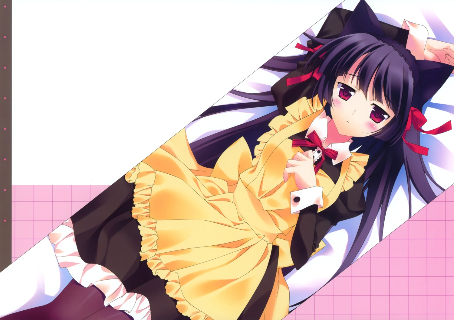 animal_ears, gokou_ruri, jpeg_fix, maid, nekomimi, ore_no_imouto_ga_konnani_kawaii_wake_ga_nai, pantyhose, rei
