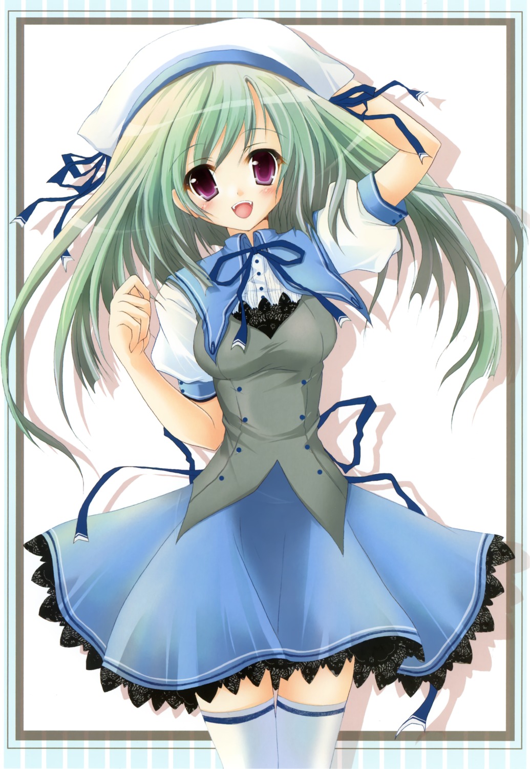 akane_iro_ni_somaru_saka, hisuitei, izumi_tsubasu, seifuku, shiina_mitsuki, thighhighs