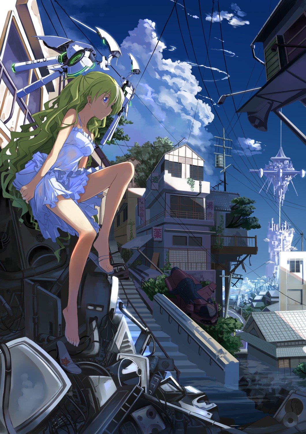 beek, dress, oekaki_musume, summer_dress
