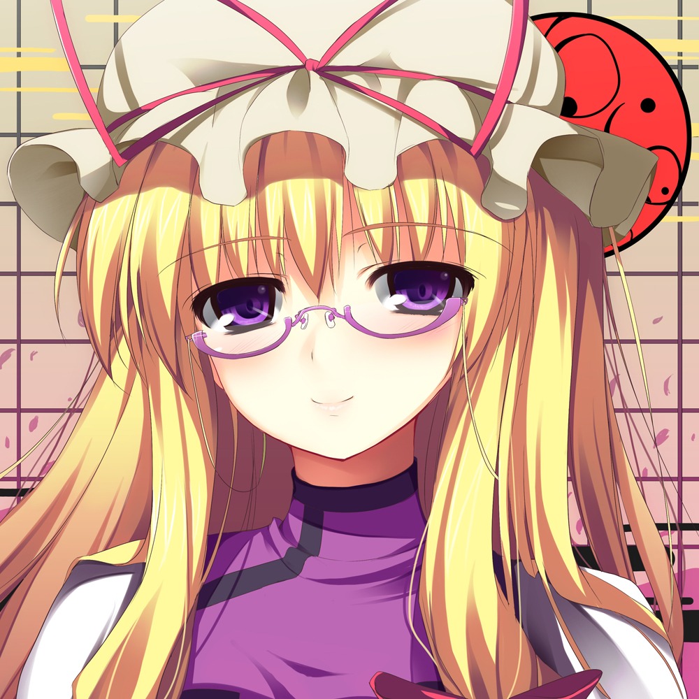 kishiki_kanmitsu, megane, touhou, yakumo_yukari