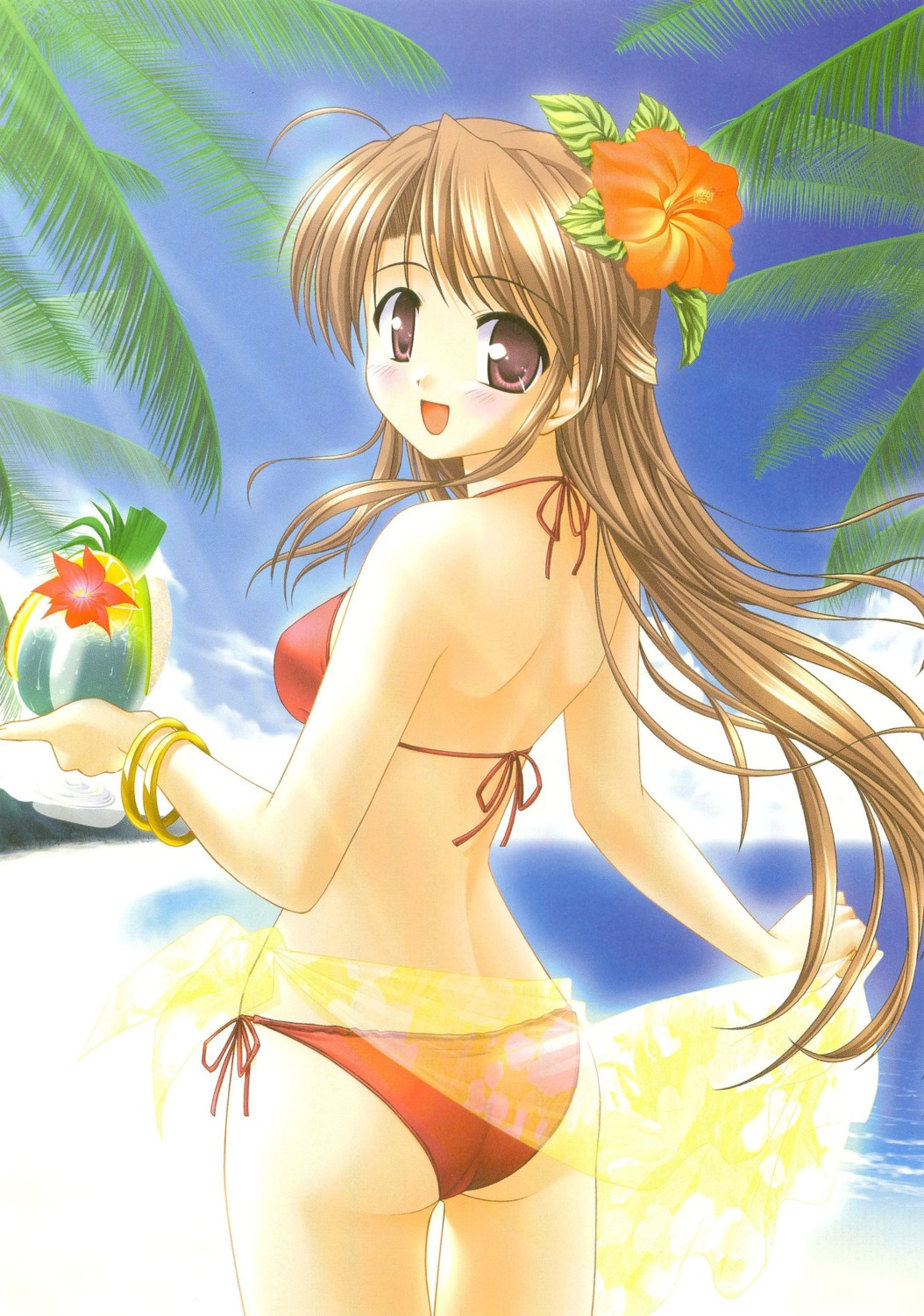 ass, bekkankou, bikini, fujieda_honami, swimsuits, tsuki_wa_higashi_ni_hi_wa_nishi_ni