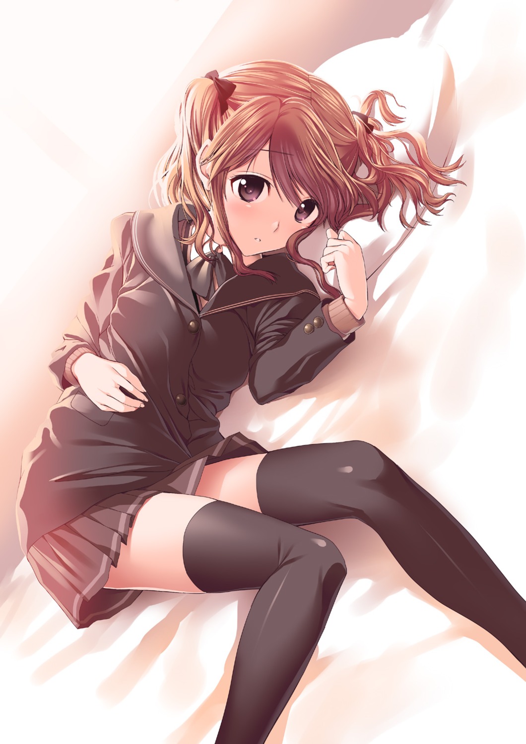 amagami, jpeg_artifacts, nakata_sae, seifuku, suzume_inui, thighhighs